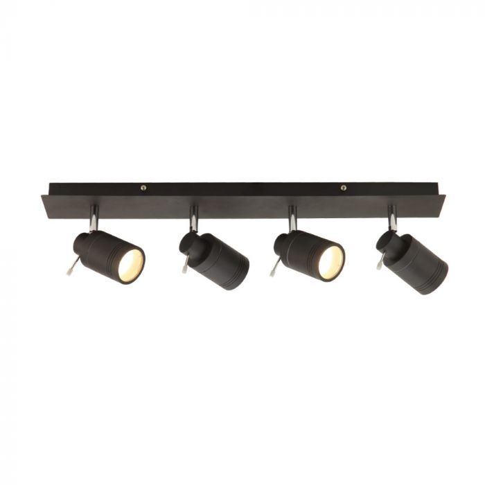 Forum Spa Scorpius 4 Light Bar IP44 Spotlight Matt Black