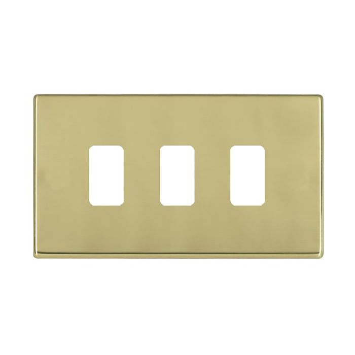 Hamilton 7G213GP G2 Polished Brass grid-fix face plate and grid