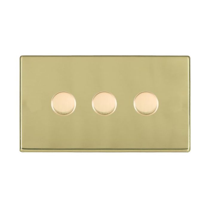 Hamilton 7G213X40 G2 Polished Brass triple 400w 2 way dimmer