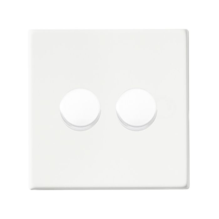 Hamilton 7G2MW2X40 G2 Matt White double 400w 2 way dimmer