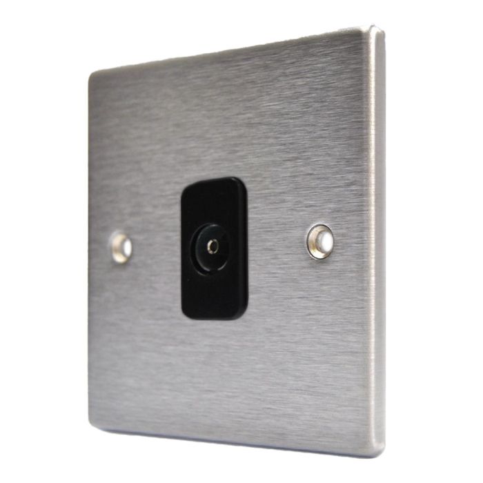 Hamilton 74TVB Stainless Steel TV Socket