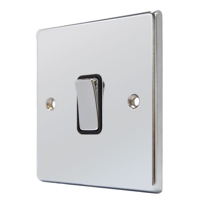 Hamilton 77R21BC-B Polished Chrome 1 Gang Light Switch