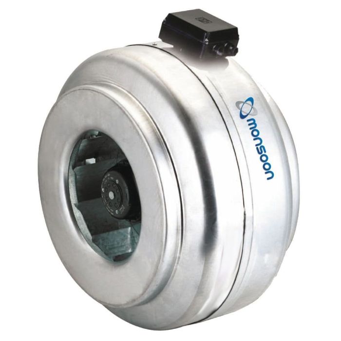National Ventilation ILF250 Monsoon 250mm Metal Commercial Centrifugal Inline Fan